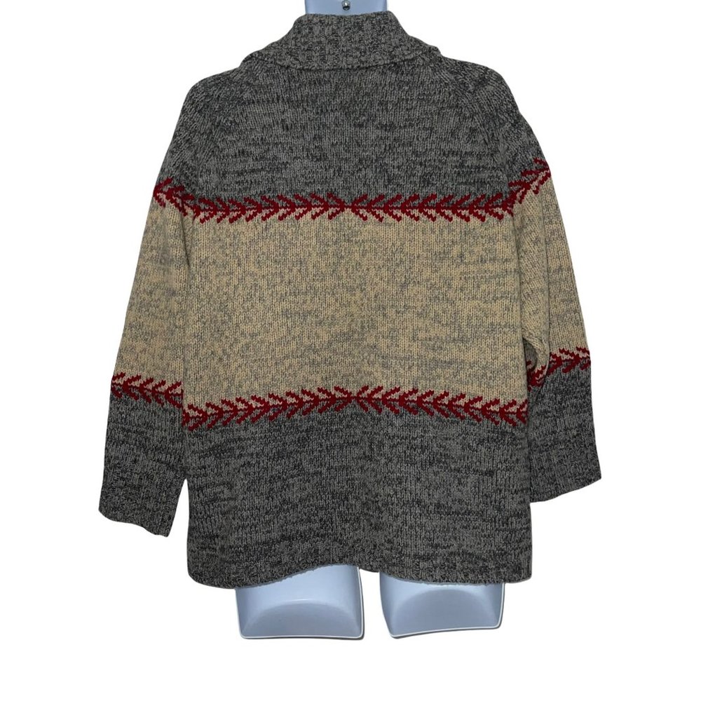 Eddie Bauer Vintage Y2K 100% Lambswool Christmas Holiday Pullover Sweater M - Picture 6 of 10